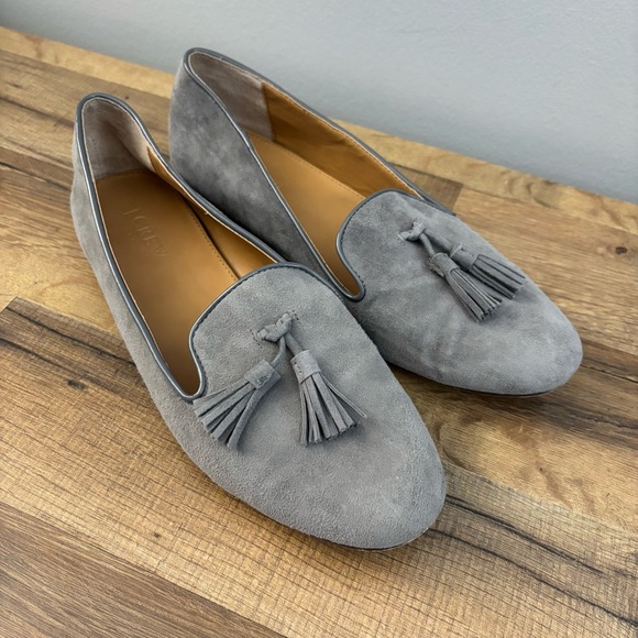 J. Crew Cora Suede Tassel Loafers Flats Women’s - Picture 1 of 8